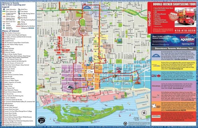 Mapa de vistas de Toronto