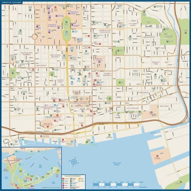 Mapa de calles de Toronto